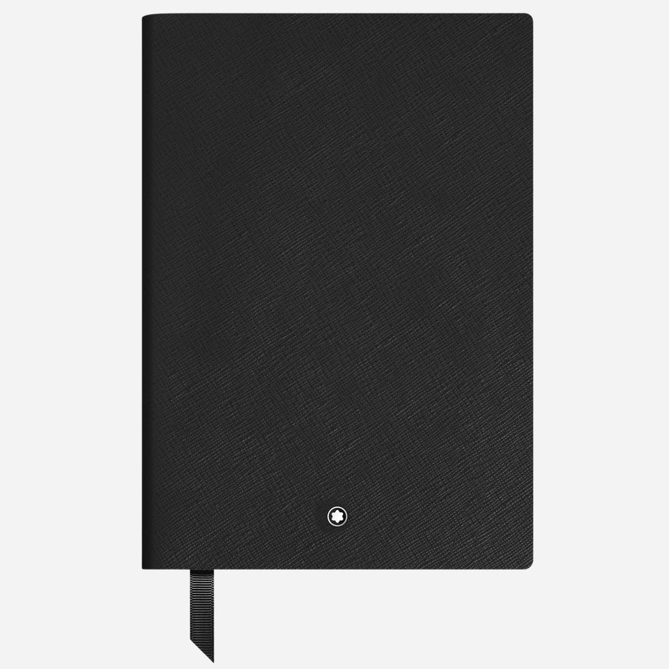 The Fine Stationery Medium Black Sartorial Leather Notebook with Squared Pages by Montblanc.