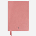 The Fine Stationery Medium Blush Pink Sartorial Leather Notebook with Lined Pages by Montblanc.