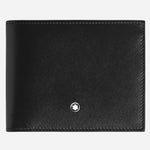 The Meisterstück Black and Ink Blue Leather 6CC Wallet by Montblanc.