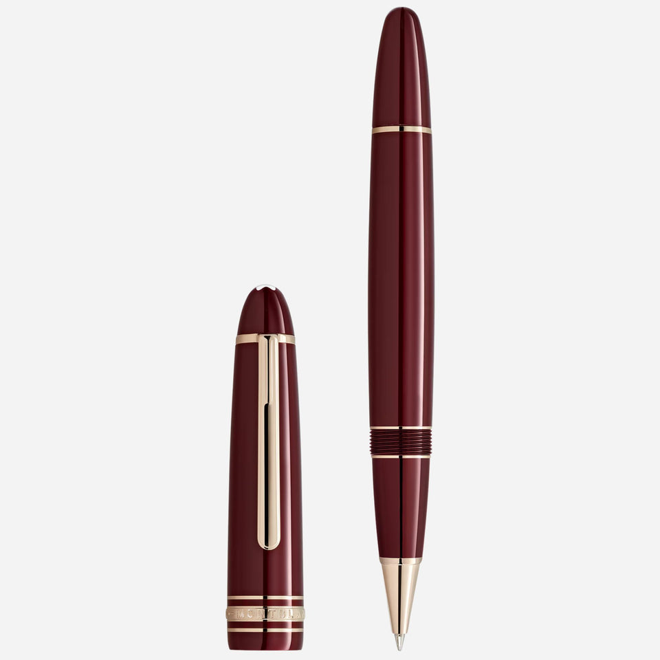 The Meisterstück Burgundy Red LeGrand Rollerball Pen by Montblanc.