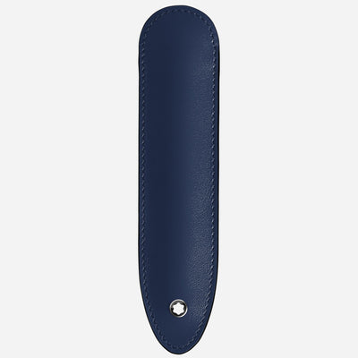 The Montblanc Meisterstück Ink Blue Leather 1-Pen Sleeve by Montblanc.
