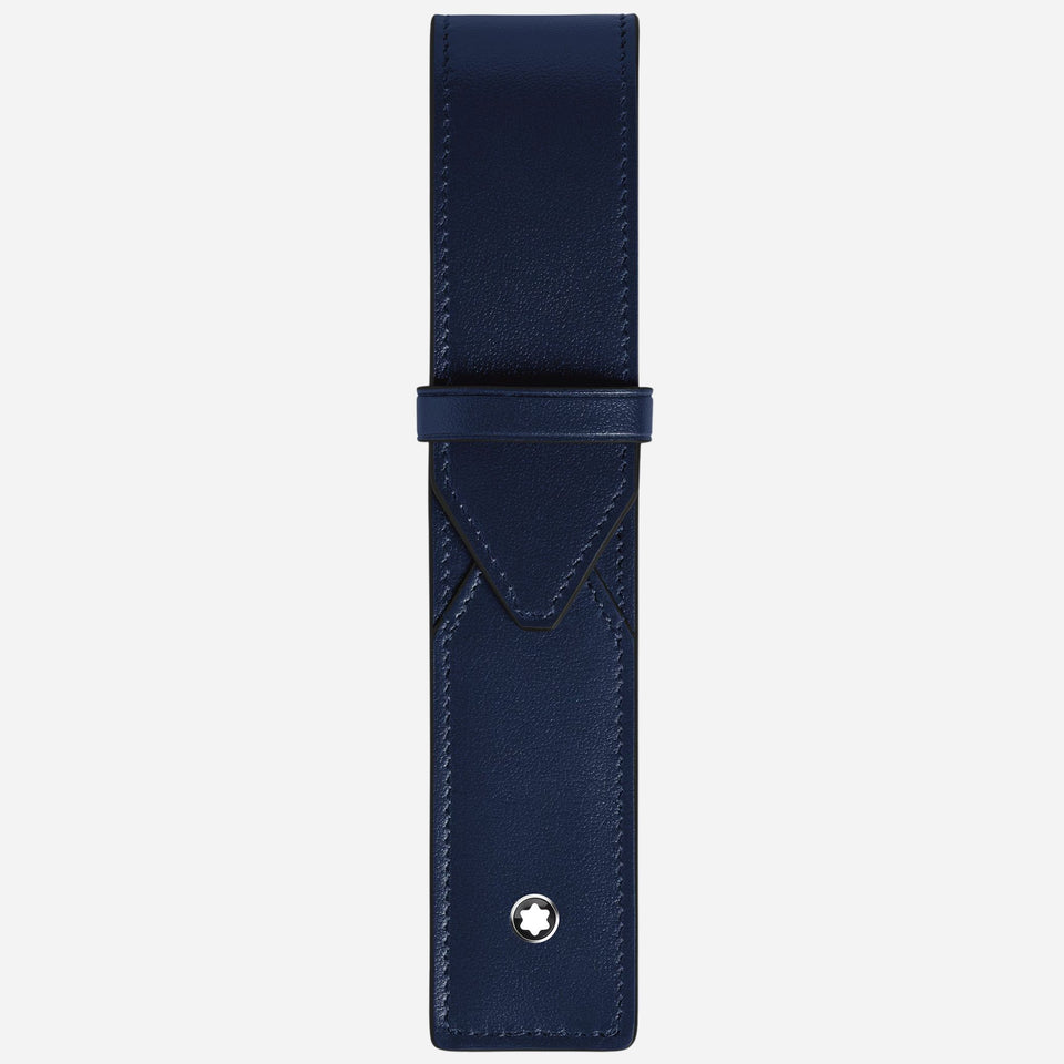 The Montblanc Meisterstück Ink Blue Leather Envelope 1-Pen Pouch by Montblanc.