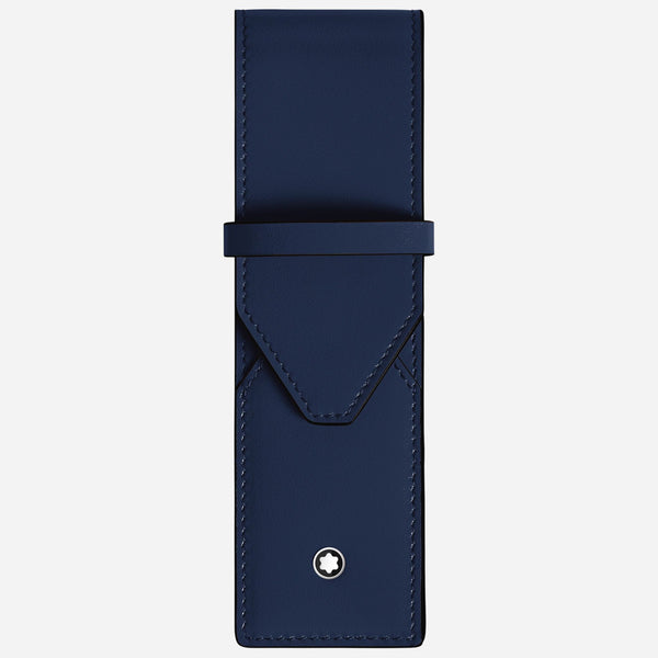 The Montblanc Meisterstück Ink Blue Leather Envelope 2-Pen Pouch by Montblanc.