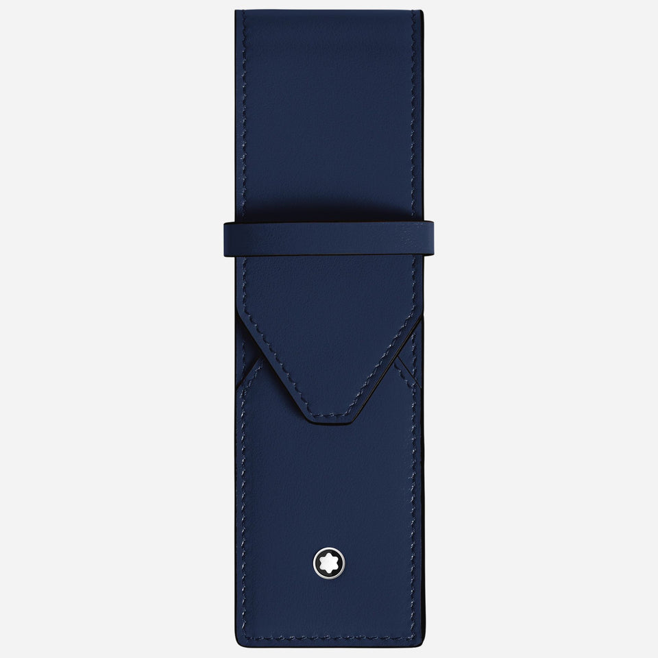 The Montblanc Meisterstück Ink Blue Leather Envelope 2-Pen Pouch by Montblanc.