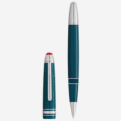 The Meisterstück LeGrand Teal Romeo & Juliet Rollerball Pen by Montblanc.
