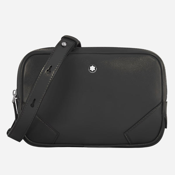 The Meisterstück Mini Black Leather Cross Body Bag by Montblanc.