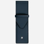 The Meisterstück Velvet Blue Envelope 2-Pen Pouch by Montblanc.