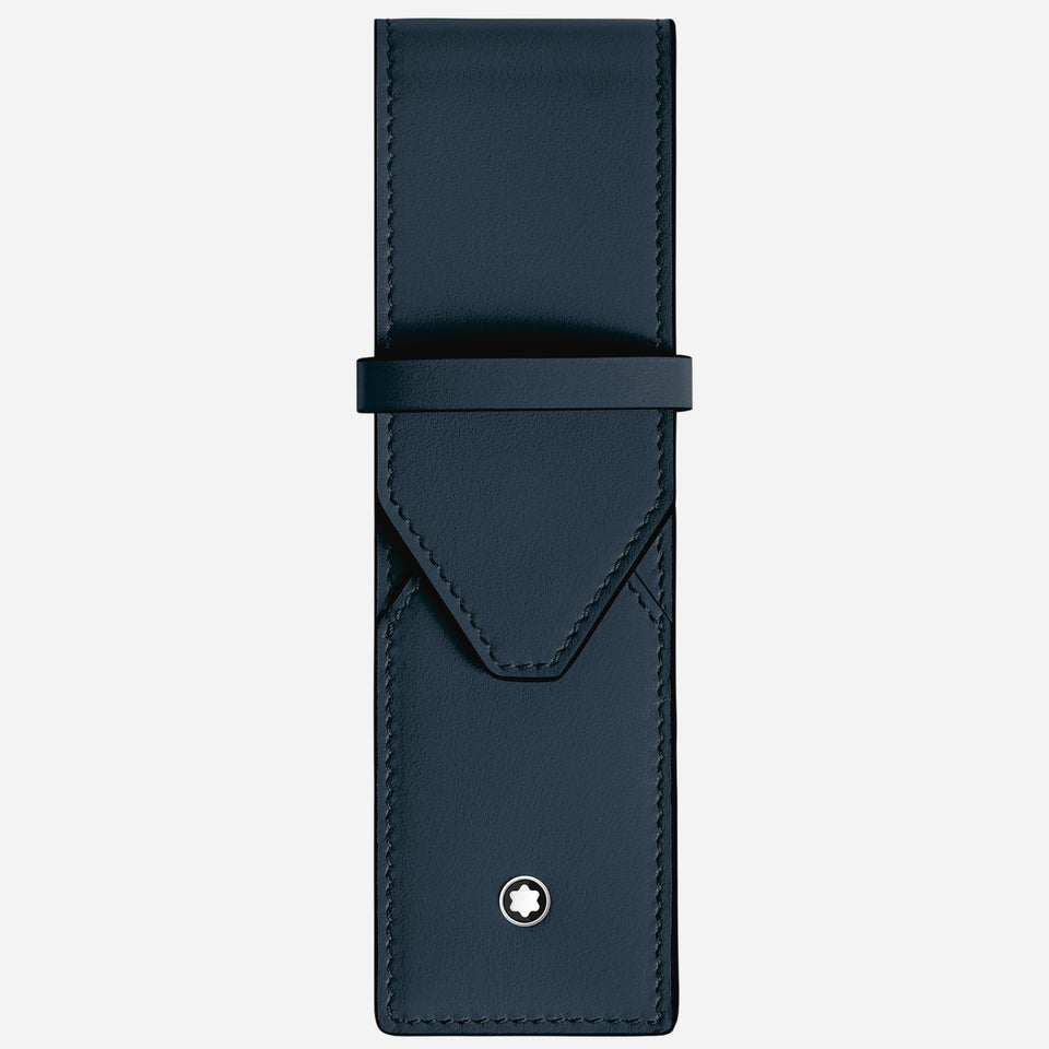 The Meisterstück Velvet Blue Envelope 2-Pen Pouch by Montblanc.