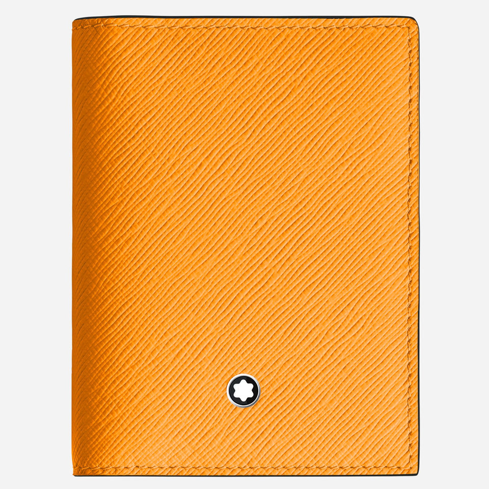 The Sartorial Saffron Leather 4CC Card Holder by Montblanc.