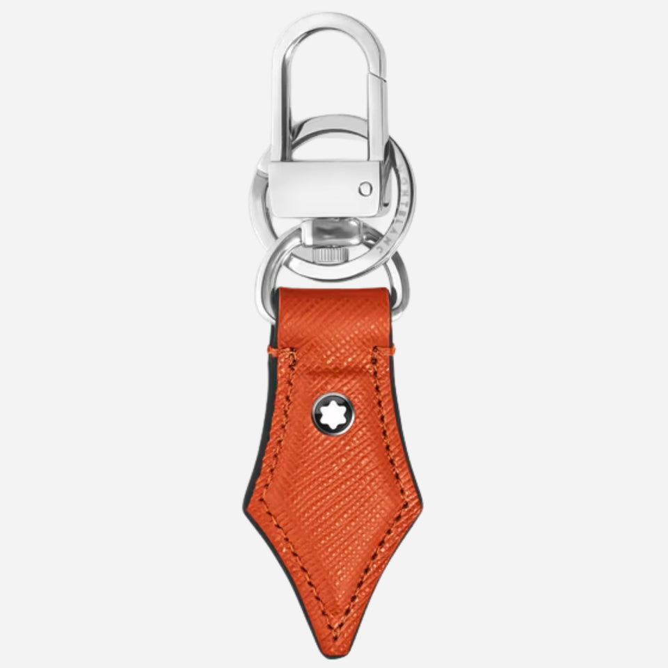 The Montblanc Sartorial Tangerine Leather Nib Key Holder by Montblanc.