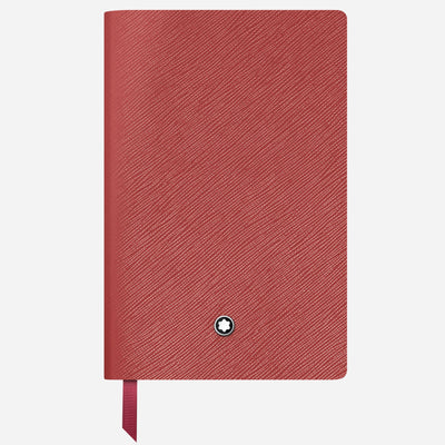The Fine Stationery Small Brick Red Sartorial Leather Notebook with Blank Pages by Montblanc.