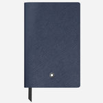 The Fine Stationery Small Ink Blue Sartorial Leather Notebook with Blank Pages by Montblanc.