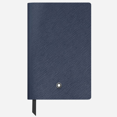 The Fine Stationery Small Ink Blue Sartorial Leather Notebook with Blank Pages by Montblanc.