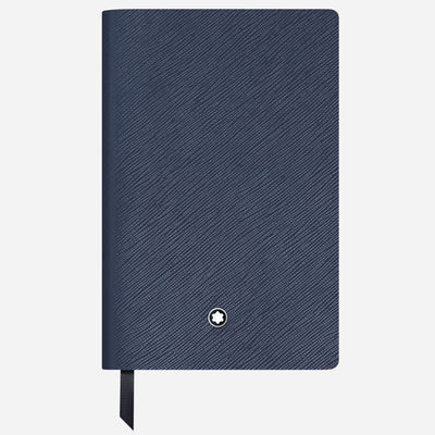 The Fine Stationery Small Ink Blue Sartorial Leather Notebook with Lined Pages by Montblanc.