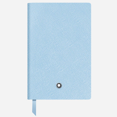 The Fine Stationery Small Pale Blue Sartorial Leather Notebook with Lined Pages by Montblanc.
