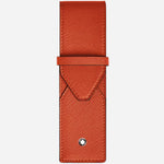 Tangerine Orange Sartorial Leather Envelope 2-Pen Pouch by Montblanc