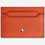 The Tangerine Sartorial Leather 5CC Card Holder by Montblanc.