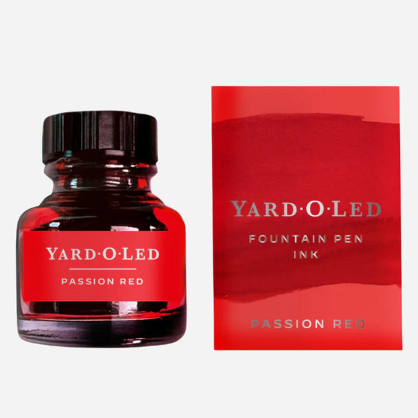 The Yard-O-Led 30 ml Passion Red Fountain Pen Ink Bottle by Yard-O-Led.