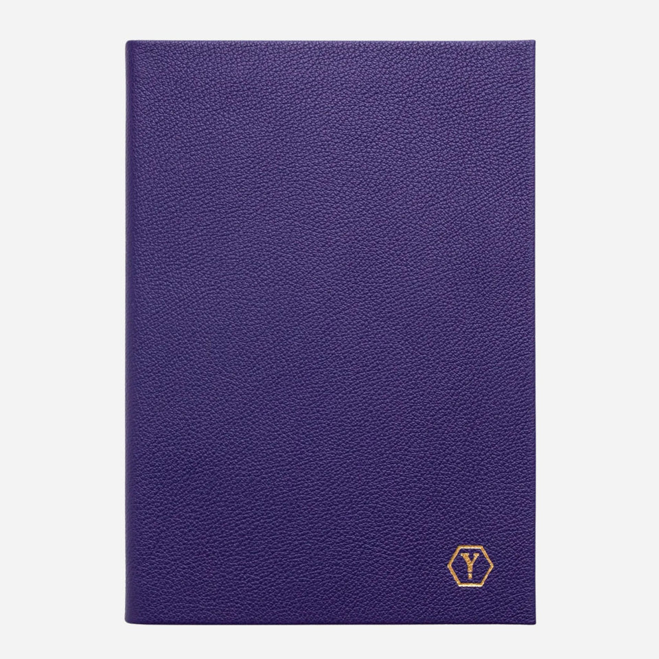 The Yard-O-Led Sampson A5 Luxury Purple Leather Notebook by Yard-O-Led.