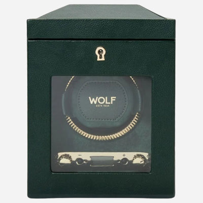 The British Racing Green Single Watch Winder by WOLF.