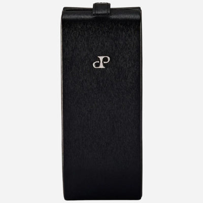 The Philipp Black Faux Leather Flip Watch Stand by WOLF.