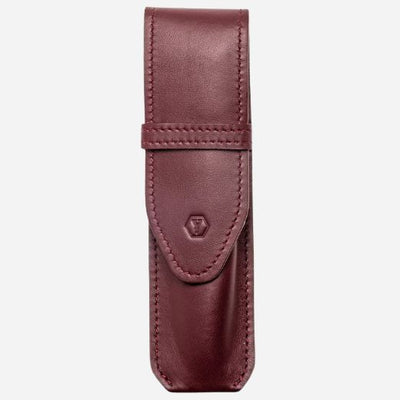The Maroon Red Leather Pen Sleeve by Yard-O-Led.