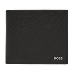 GBBM Black Grained Leather 4CC Wallet and Keyring Set