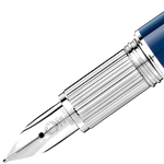 montblanc blue planet doue starwalker fountainr pen nib
