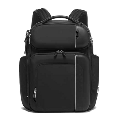 tumi barker black backpack