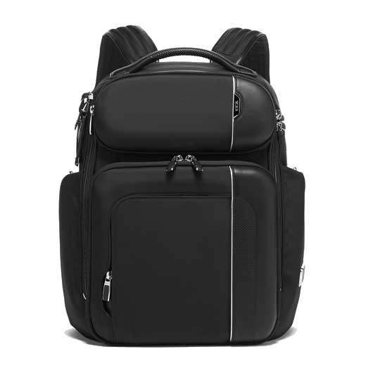 tumi barker black backpack