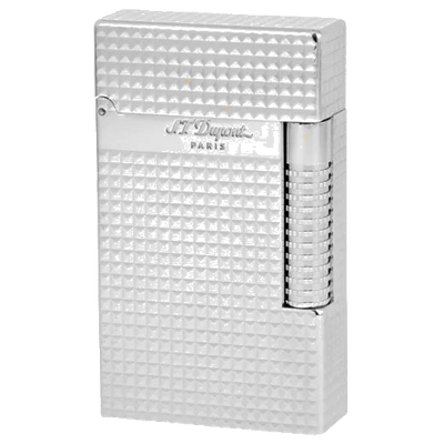 s t dupont paris silver diamond head le grand cling lighter