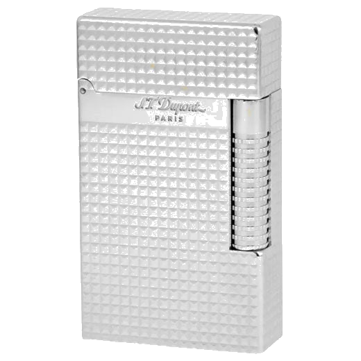 This S.T. Dupont Paris Silver Le Grand Cling Diamond Head Lighter is perfect for lighting cigars.