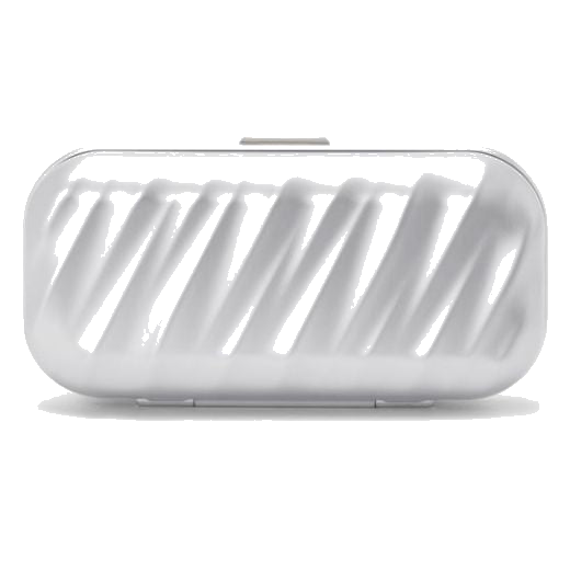 This 19 Degree Aluminium Silver Sunglasses Case by TUMI is made out of sturdy aluminium with a soft-touch lining.