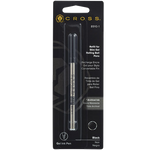 cross black slim medium rollerball pen refill packaging