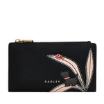 1 the tales of spring black leather medium ziptop purse 110799