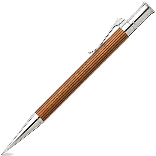 Graf von Faber-Castell Classic Pernambuco Wood and Platinum Plated Mechanical Pencil.