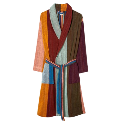 paul smith artist stripe towel dressing gown