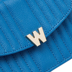 wolf 1834 marine blue mimi mini bag with wristlet logo