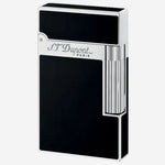 s t dupont paris black lacquer palladium ligne 2 lighter