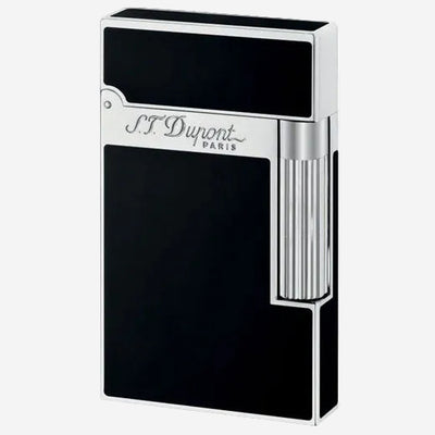 s t dupont paris black lacquer palladium ligne 2 lighter