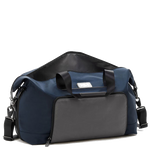tumi navy alpha 3 double expansion satchel side