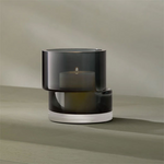 lsa signature tier slate grey small lantern vase lifestyle