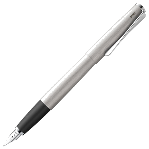 The LAMY brushed steel fountain pen in the Studio collection.