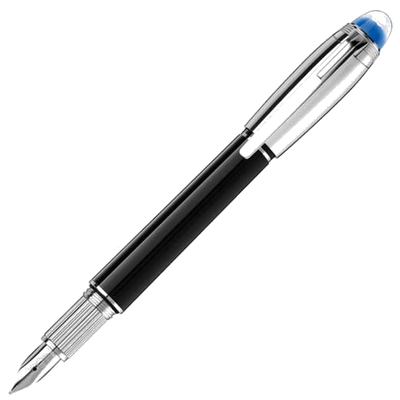 montblanc black   silver st