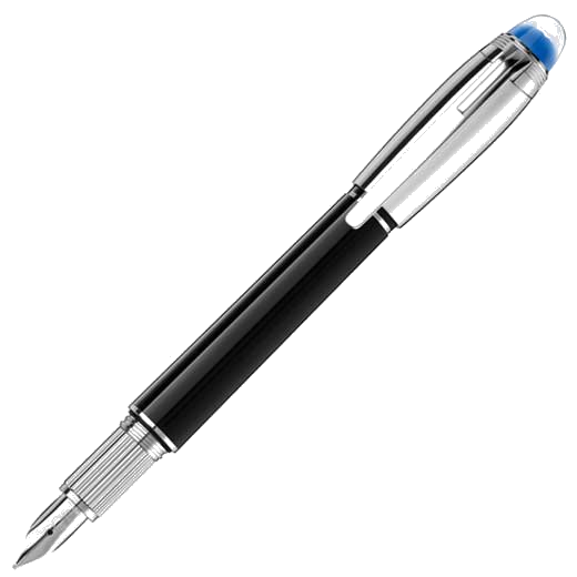montblanc black   silver st