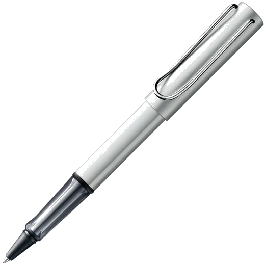 lamy al star whitesilver se rollerball pen