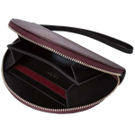 paul smith burgundy women s mock lizard moon purse inside