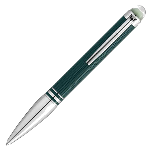 This Montblanc Ballpoint pen is part of their StarWalker collectoin and comes in a dark green.