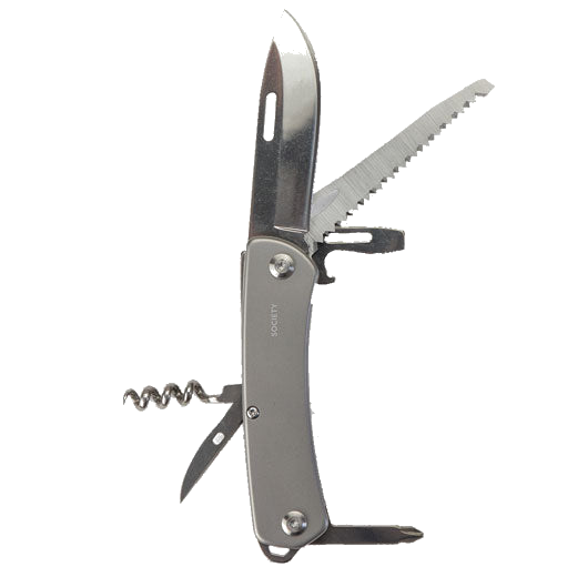 This Society Paris Stainless Steel Into the Wild Multi-Tool is perfect for urban travellers.