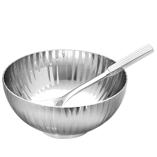 georg jensen bernadotte stainless steel salt bowl and spoon